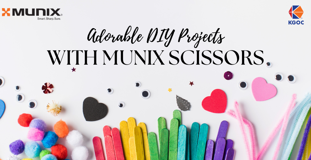 Crafting Cuteness: DIY Projects with Munix Scissors