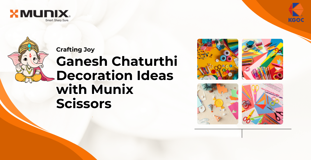 Ganesh Chaturthi Decoration Ideas with Munix Scissors