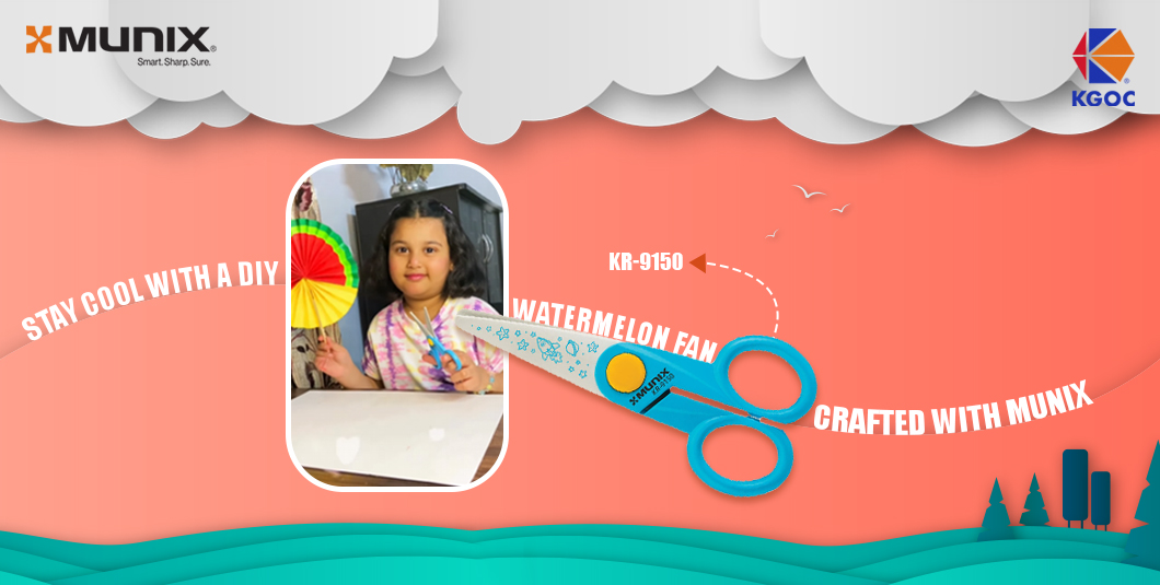 DIY Watermelon Fan Crafted with Munix 