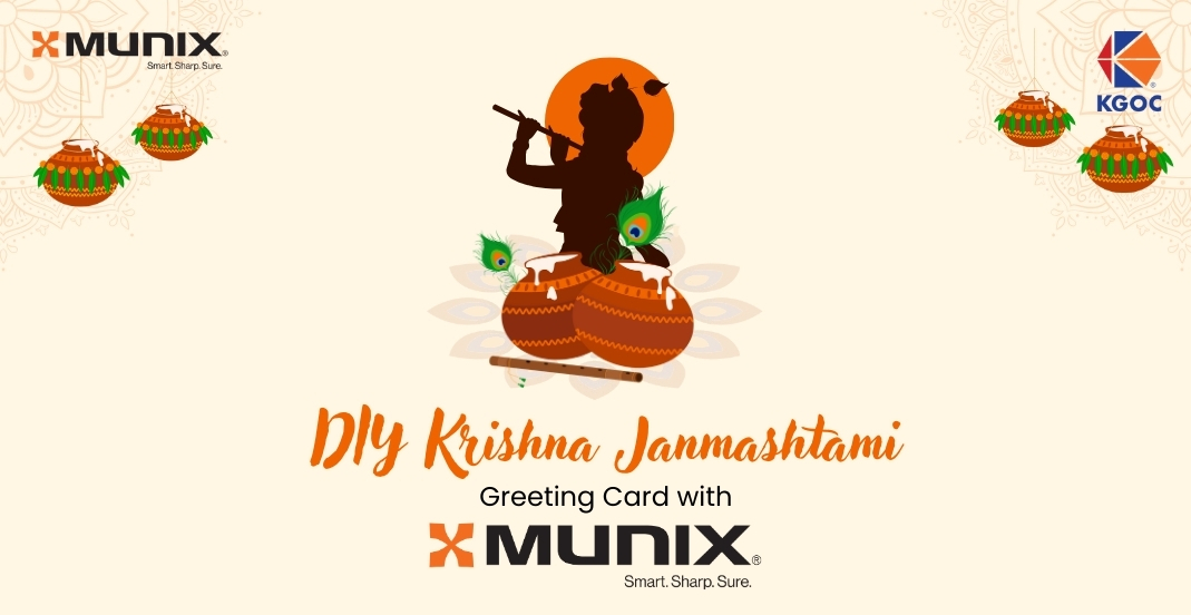 DIY Janmashtami Greeting Card with Munix Scissors 