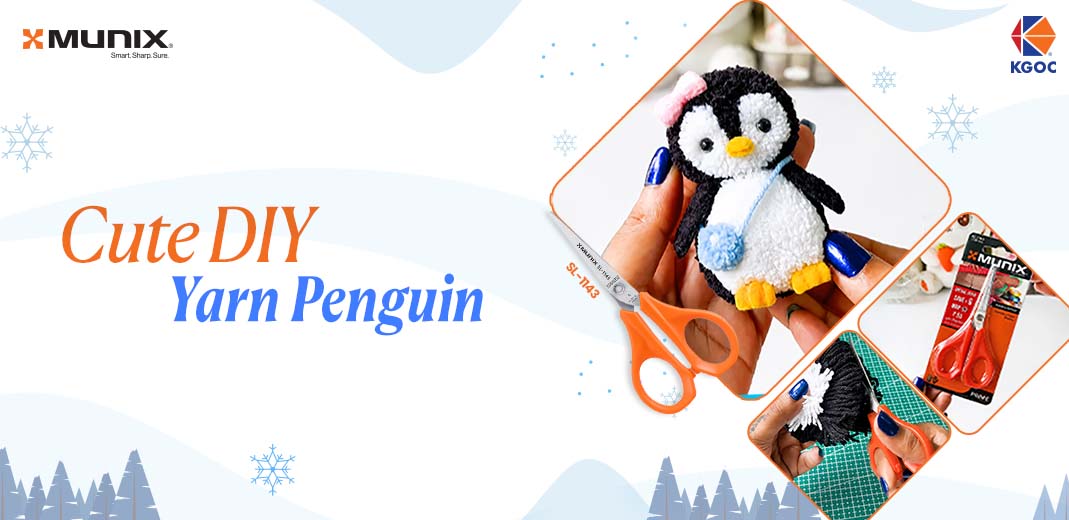 Cute DIY Yarn Penguin