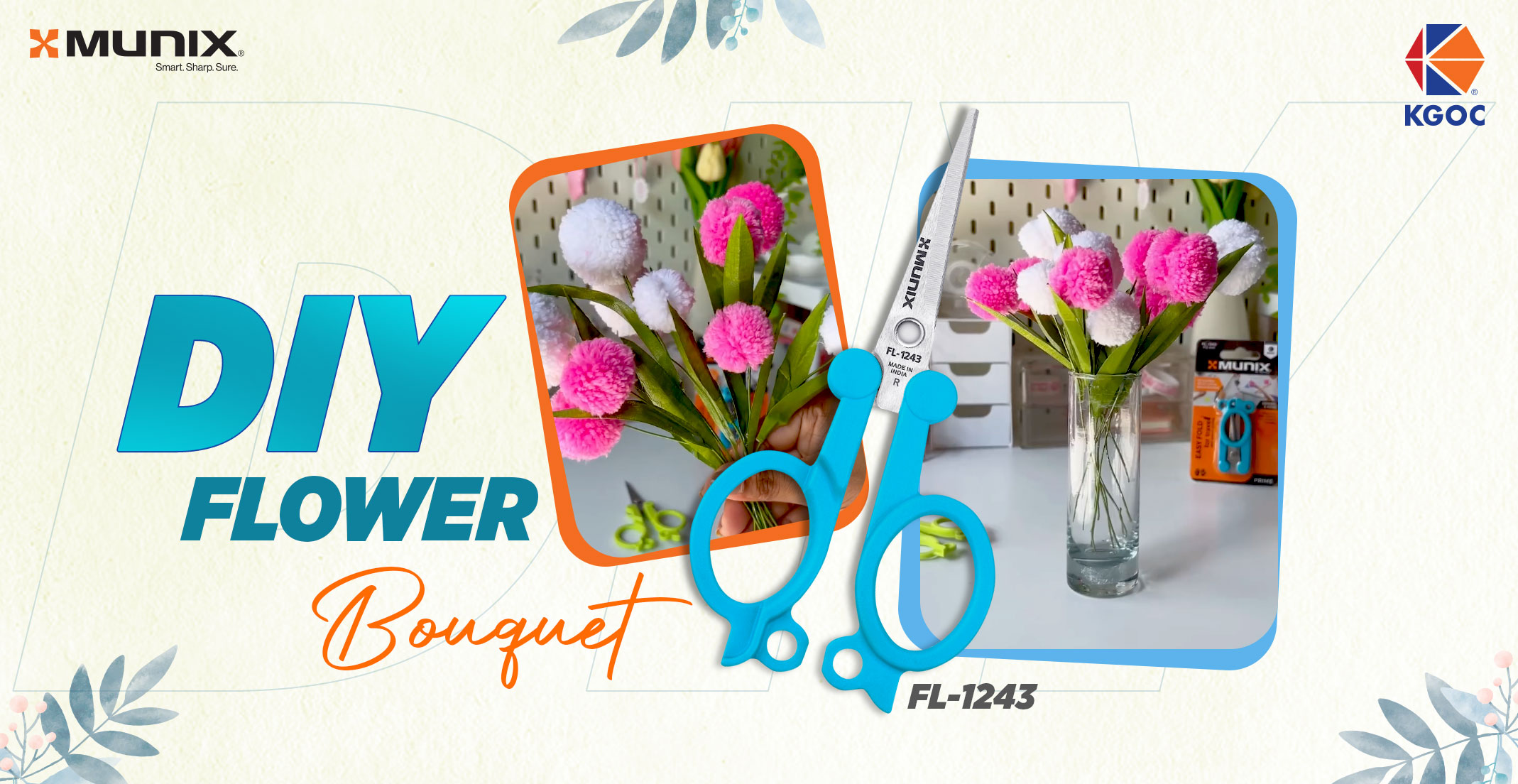 DIY Flower Bouquet: Create Fluffy Yarn Flowers at Home